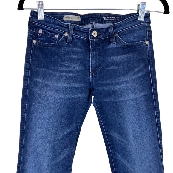 AG Adriano Goldschmied 27R Angel Boot Cut Super Low Rise Jeans Dark Wash Y2K - Picture 3 of 16